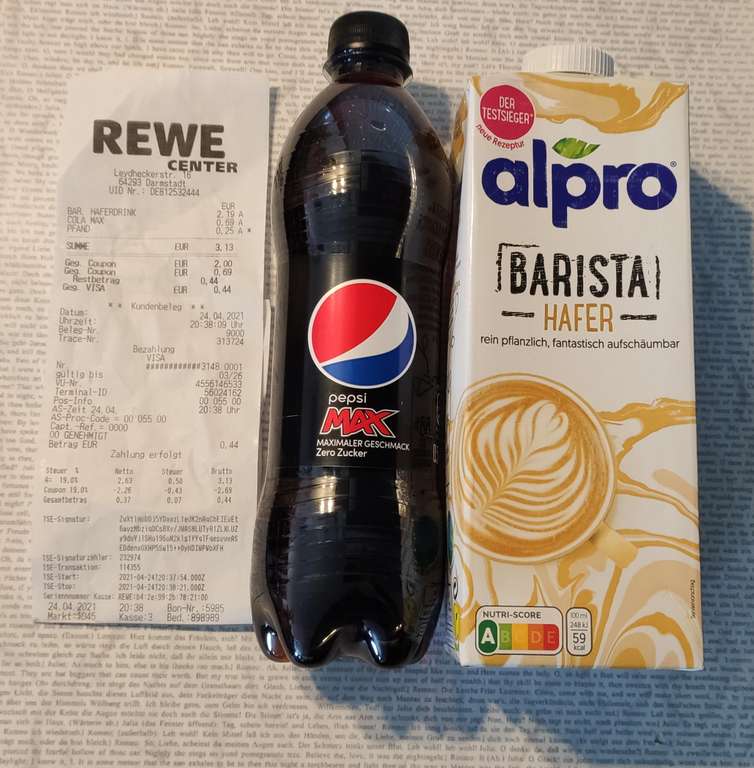 [REWE] alpro Barista Hafer Drink 1-Liter für 0,19€