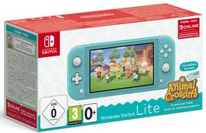 Nintendo Switch Lite türkis/koralle + Animal Crossing: New Horizons + 3 Monate Switch Online (Spiel als Download-Code, Metacritic 90/5.5)