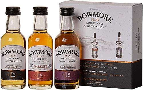 (prime) Bowmore Whisky Probierset - Mit 12, 15 und 18 Jahre je 0,05l