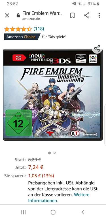 (Prime) Fire Emblem Warriors [nur für New 3DS]