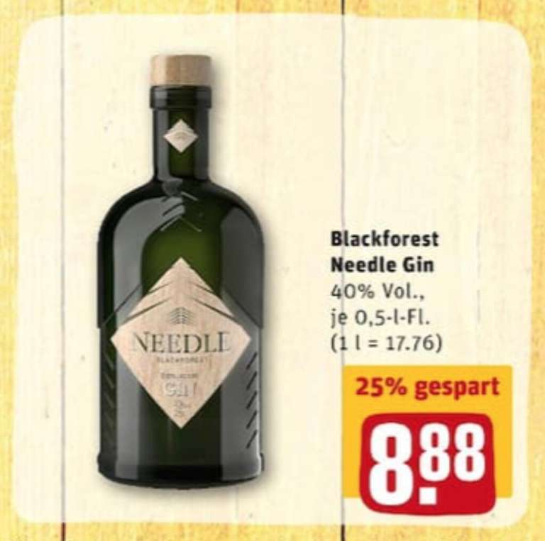 [REWE] Needle Blackforest Destilled Dry Gin 40% (1 x 0,5l)
