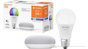 Mehrere Ledvance-Bundles: z.B. Ledvance Starter Kit Smart Home - Google Home Mini Kreide & Smart+ LED Classic E27