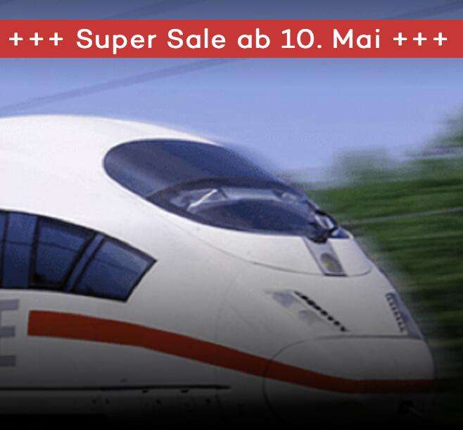 MyTrain Super Sale (2x Bahntickets für 39,90€)