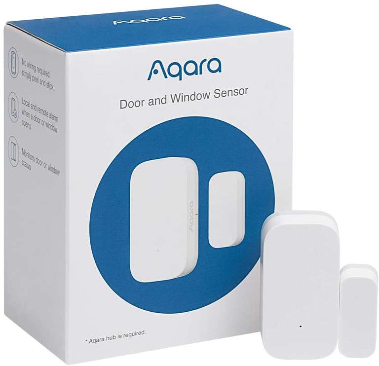 Aqara Tür- & Fenstersensor (ZigBee, Mi Home, HomeKit, Basisstation erforderlich, ioBroker-kompatibel)