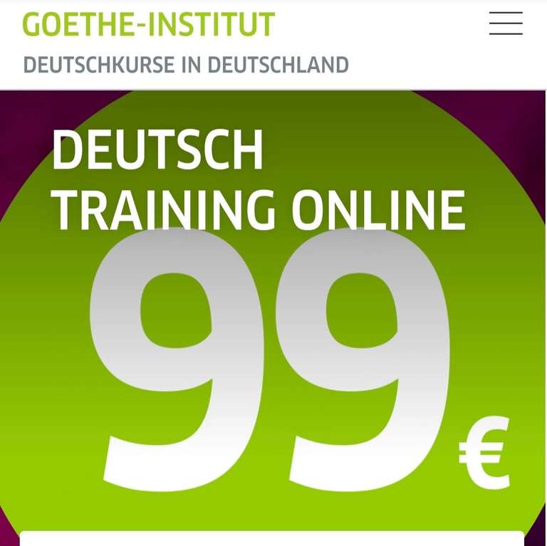 Goethe Online on-demand Deutsch Kurse A1-C1