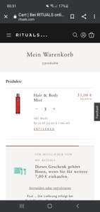 [Rituals.de] Hair & Body Mist verschiedene Sorten für je 11€, ab 3 versandkostenfrei