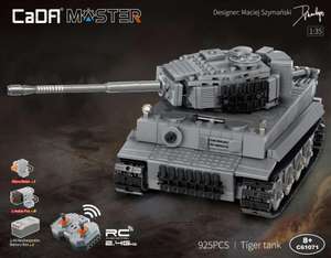 CaDA Master C61071 RC Tiger Panzer - 3 Motoren - 925 Teile - mit OVP: 50,39 EUR - designed by Maciej Szymanski - Klemmbausteine Set