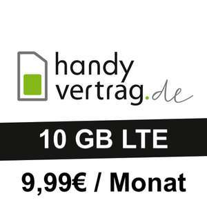 Drillisch KW21 Angebote: 10GB LTE Tarif von Handyvertrag.de für mtl. 9,99€ (monatlich kündbar, VoLTE, WLAN Call, Telefonica-Netz)