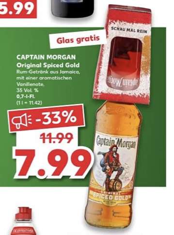 Captain Morgan Original Spiced Rum Gratis Glas [Lokal Kaufland]