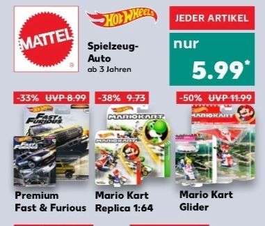 Hot Wheels Premium Fast & Furious, Mario Kart Replica 1:64, Mario Kart Glider, Kaufland