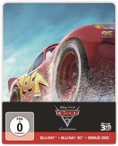 Cars 3 - Evolution - Limited Steelbook Edition (3D Blu-ray + Blu-ray + Bonus Disc) für 10,99€ inkl. Versand (Cede)
