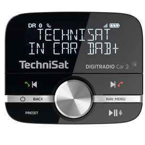 TechniSat Digitradio Car 2 DAB+ Adapter (Aufrüsten von Auto-Radios, FM-Transmitter für DAB+ Sender mit Bluetooth und Freisprecheinrichtung)