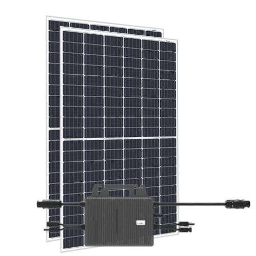 [LOKAL Greenakku Nettetal] 600W Balkonkraftwerk - 2x 320W Haitai Solar-Module 640Wp inkl. Tsun TSOL M800 Wechselrichter