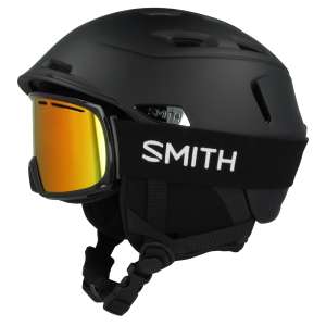 Smith Camber Range Integrated Combo Pack // Skihelm & Skibrille - Schwarz - M, L