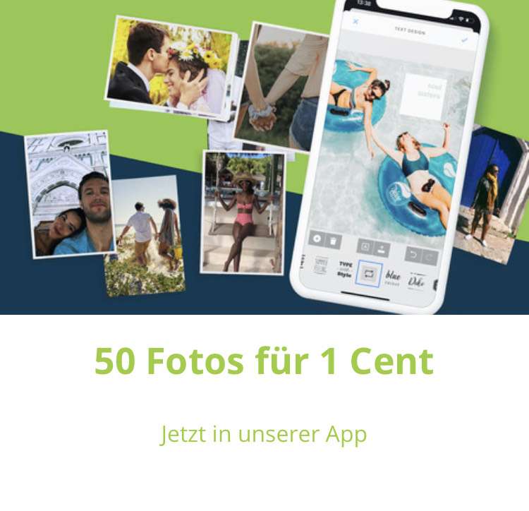 50 Fotoabzüge für 1 Cent(jeden Monat möglich) | 20% - 30% Rabatt mit Gutscheincode