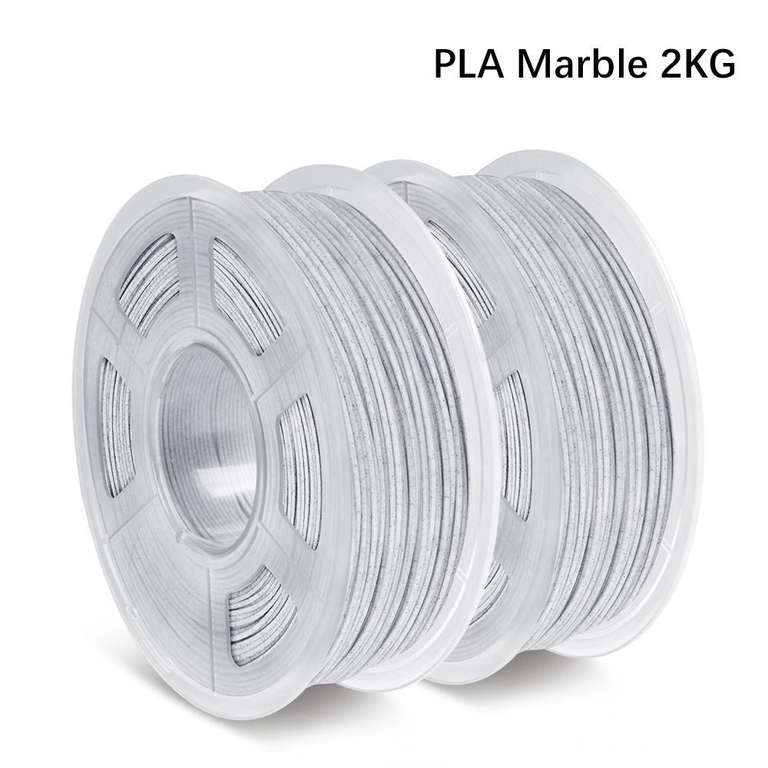 2 x 1kg Sunlu Marmor PLA 1,75mm Filament für 3D-Drucker - 13,85€/Rolle