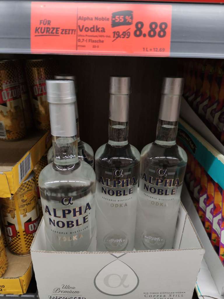 Alpha Noble Vodka 0,7L (Lidl bundesweit)