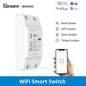 Sonoff Basic R2 WLAN-Schalter (10A/2200W, 2.4GHz, Alexa & Google Assistant)