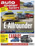 Auto Motor Sport Abo (31 Ausgaben) für 124,30 € mit 110 € BestChoice-Universalgutschein/ 120 € OTTO-Gutschein