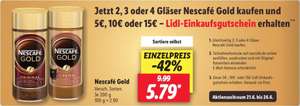 [Lidl] Nescafe Gold kaufen und 5€, 10€ oder 15€-Lidl Gutschein erhalten.