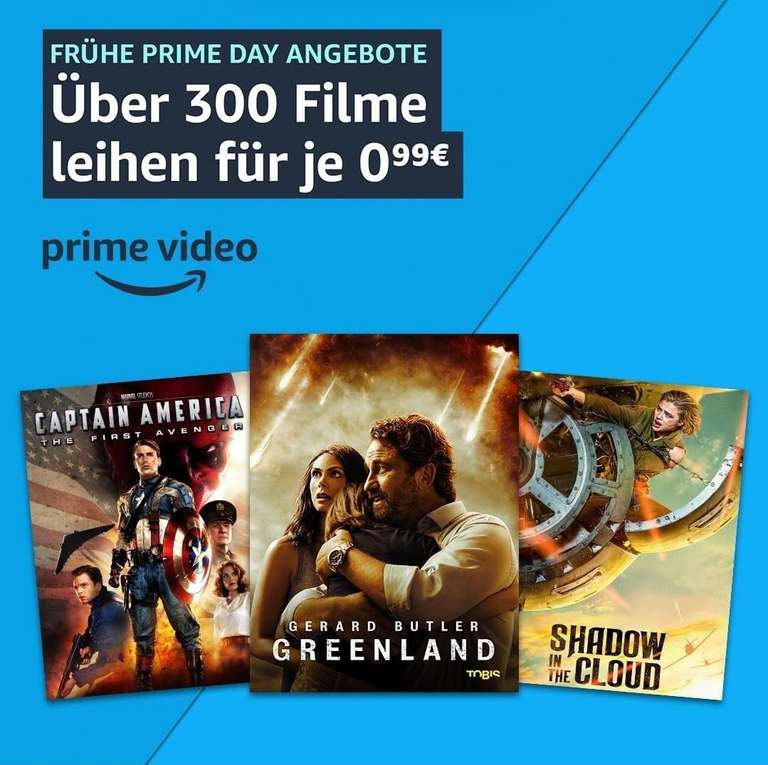 Amazon Prime Video über 300 Filme Leihen für 0.99€.