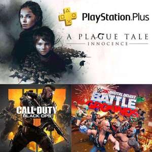 PS Plus Juli 2021 - A Plague Tale: Innocence PS5 | CoD Black Ops 4 PS4 | WWE 2K Battlegrounds PS4 | Virtua Fighter 5 Ultimate Showdown PS4