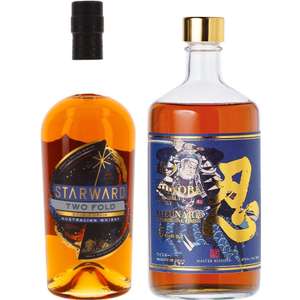 Whisky-Übersicht #96: z.B. Starward Two-Fold Australian Whisky für 31,91€, Shinobu 15 Jahre Mizunara Oak Finish für 116,91€ inkl. Versand