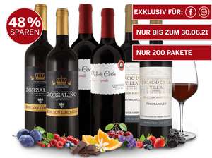 Ebrosia: Weinmischpaket 7 Flaschen für 14,98 € portofrei
