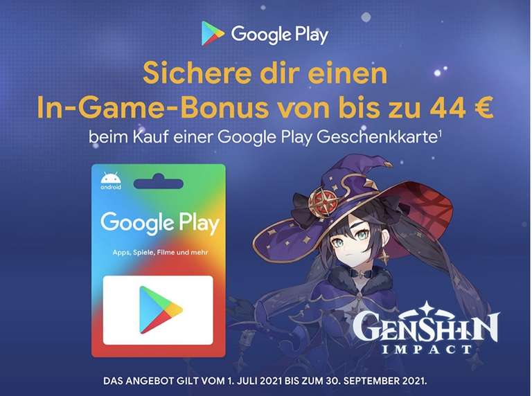[Genshin Impact] Google Play Guthaben kaufen > In-Game Bonus erhalten