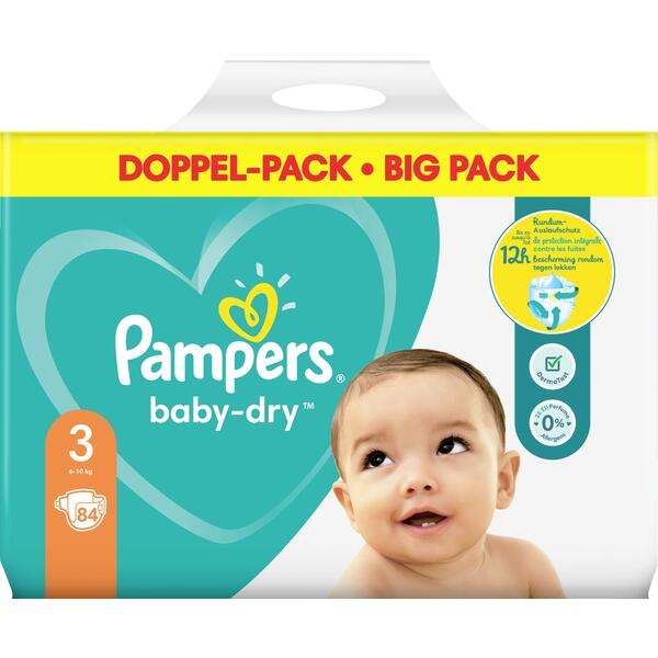 [Rossmann] 2x Doppelpack Pampers Baby-Dry, Premium Protection oder Pants kaufen, -7€ Gutschein