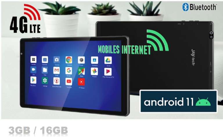 Android 11 Tablet PC G10.11 3GB/16GB 4G/LTE mit Gutschein 84,99