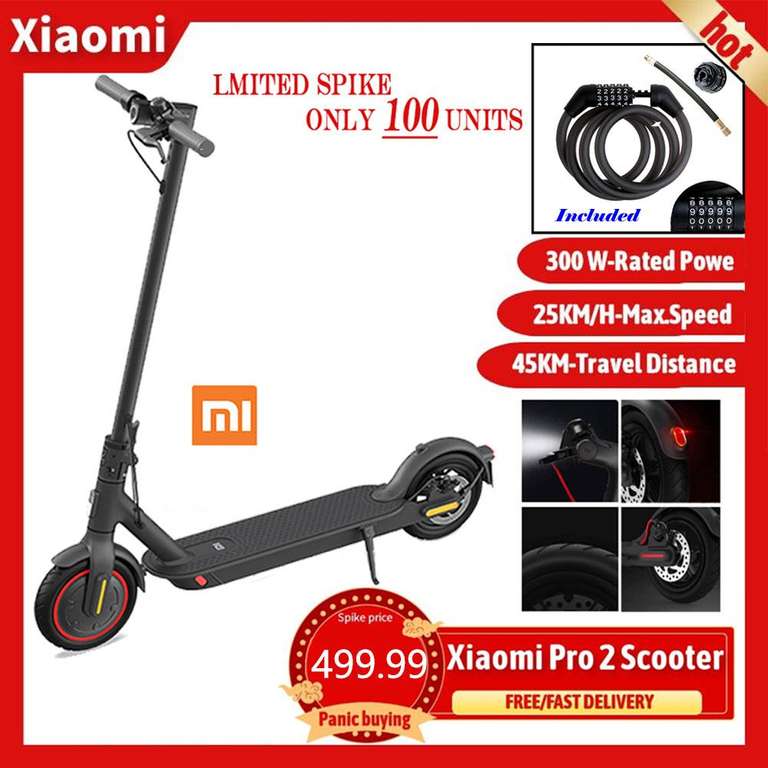 XIAOMI MI PRO 2 Electric Scooter 25Km/h (Keine Strassenzulassung)