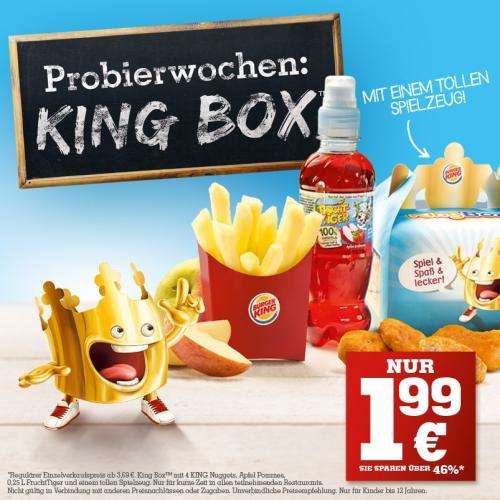 [Burger King]King Box im Probierpreis für 1,99€
