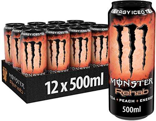 Monster Energy Rehab Tea Peach (+3,00€ Pfand) - 0,90€/Dose inkl. Versand