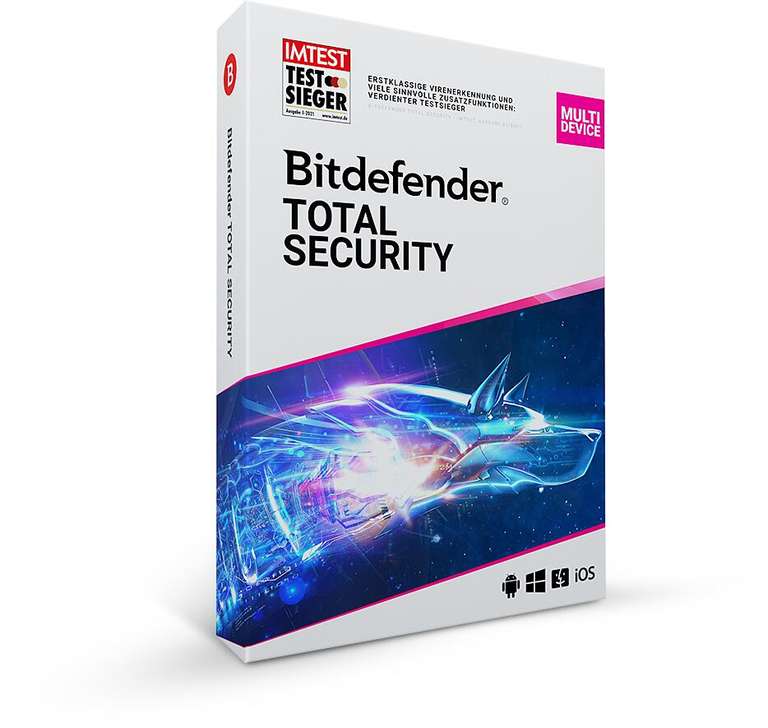 Bitdefender Total Security 180 Tage kostenlos für 5 Geräte (Win, Mac, iOS, Android)