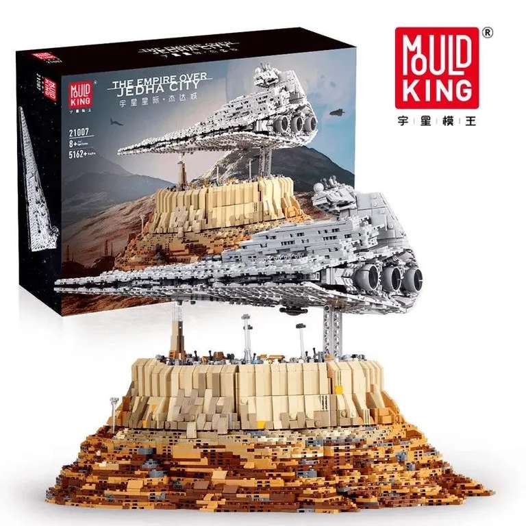 Mould King: Empire Over Jedha City - Klemmbausteine wie Disney Star Wars Sternenzerstörer, 5162 Teile