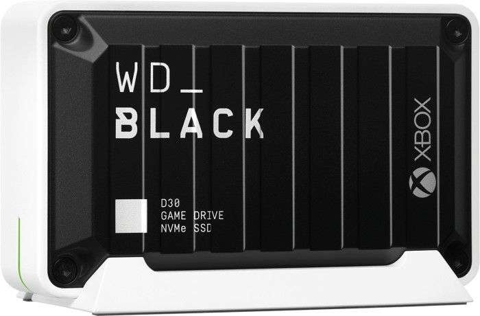 WD Black SSD D30 Game Drive USB 3.2 Type-C 2TB für Xbox Serie X | S (WD Blue SN550E intern)