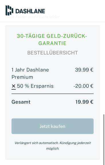Dashlane Premium 50% Rabattcode