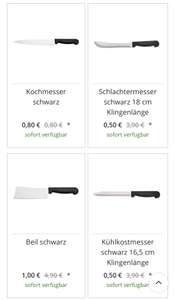Gräwe Hotdeals z.b Tomatenmesser 0,29€ / 4x Steakmesser 0,49€ / Servierpfanne 10€ Keramikmesser Beil Küche