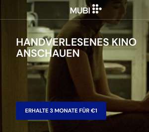 MUBI Streaming Dienst: 3 Monate für 1€ (Arthouse Cinema)