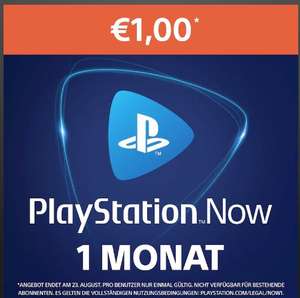 PlayStation Now: 1-Monats-Abonnement für 1€ (PSN Store)