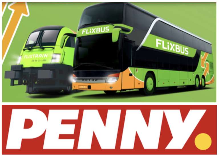 20% Rabatt auf alle FlixBus & FlixTrain Tickets bei Penny - ab 23.08.