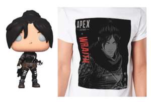 Apex Legends Wraith Pop! Vinyl Figur + T-Shirt (Damen + Herren - Größen XS bis XXL)