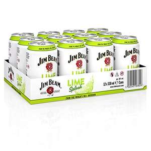 Jim Beam Lime Splash Bourbon Whiskey Dose, 10% Vol, 12 x 0,33l Einweg (Prime)
