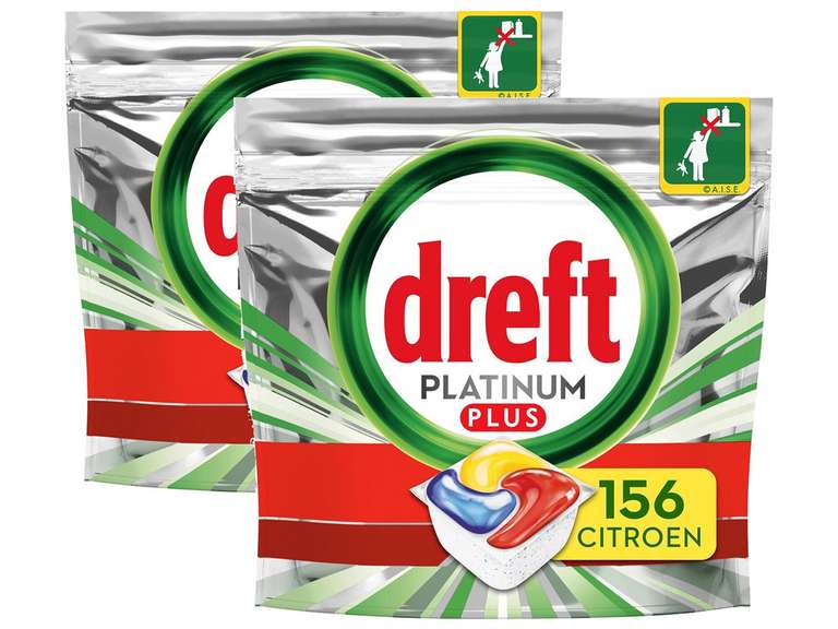 312x Dreft (= Fairy) Platinum Plus Spülmaschinentabs (~16 Cent pro Spülgang)
