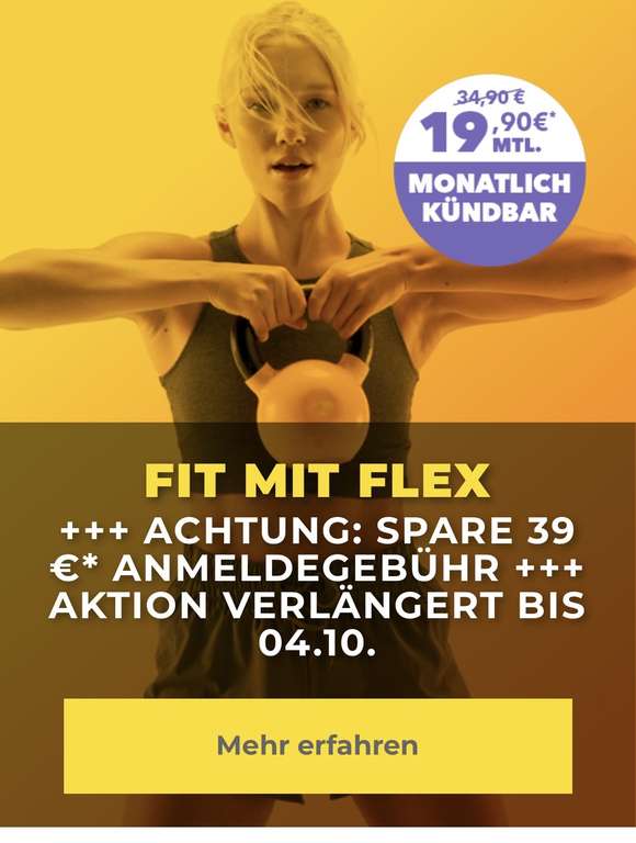 McFit Flex-Classic für 19.99 € ab 06.09.