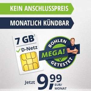 mtl. kündbar + 0€ AG: freenet Mobile im Vodafone-Netz inkl. Allnet- & SMS-Flat mit 7GB für mtl. 9,99€ I 12GB mtl. 13,99€ & 20GB mtl. 16,99€