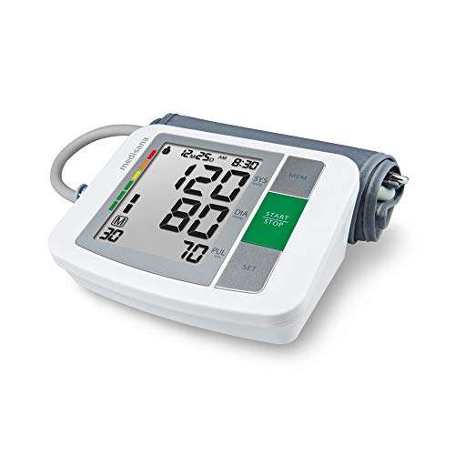 [Amazon WHD] Medisana BU 510 Oberarm-Blutdruckmessgerät (22-36cm), Arrhythmie-Anzeige, Speicher 2x90 Messungen. (gebraucht - wie neu)