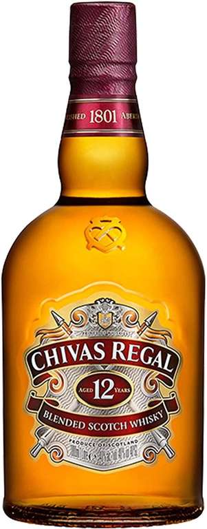 Chivas Regal 12 Jahre Blended Scotch Whisky 1 Liter 40% [Amazon Prime]