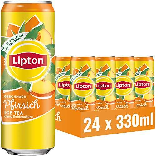 Lipton Ice Tea Pfirsich 24 x 0,33L für 8,75€ (0,36€/Dose) zzgl. 6€ Pfand [Prime Spar-Abo]
